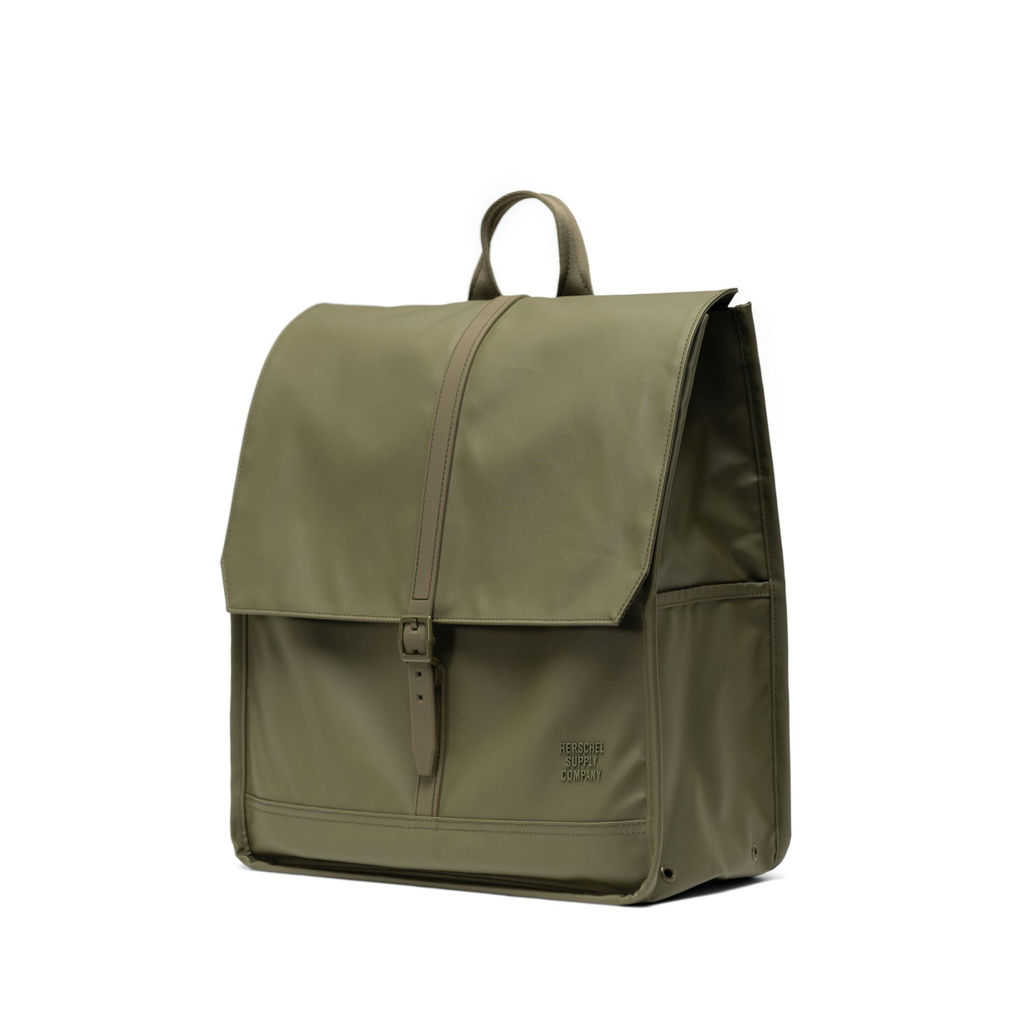 Haki Herschel City Suya Dayanıklı Kumaş Mıknatıslı Kapama Sırt Çantası, 14" Laptop Uyumlu, 18 L