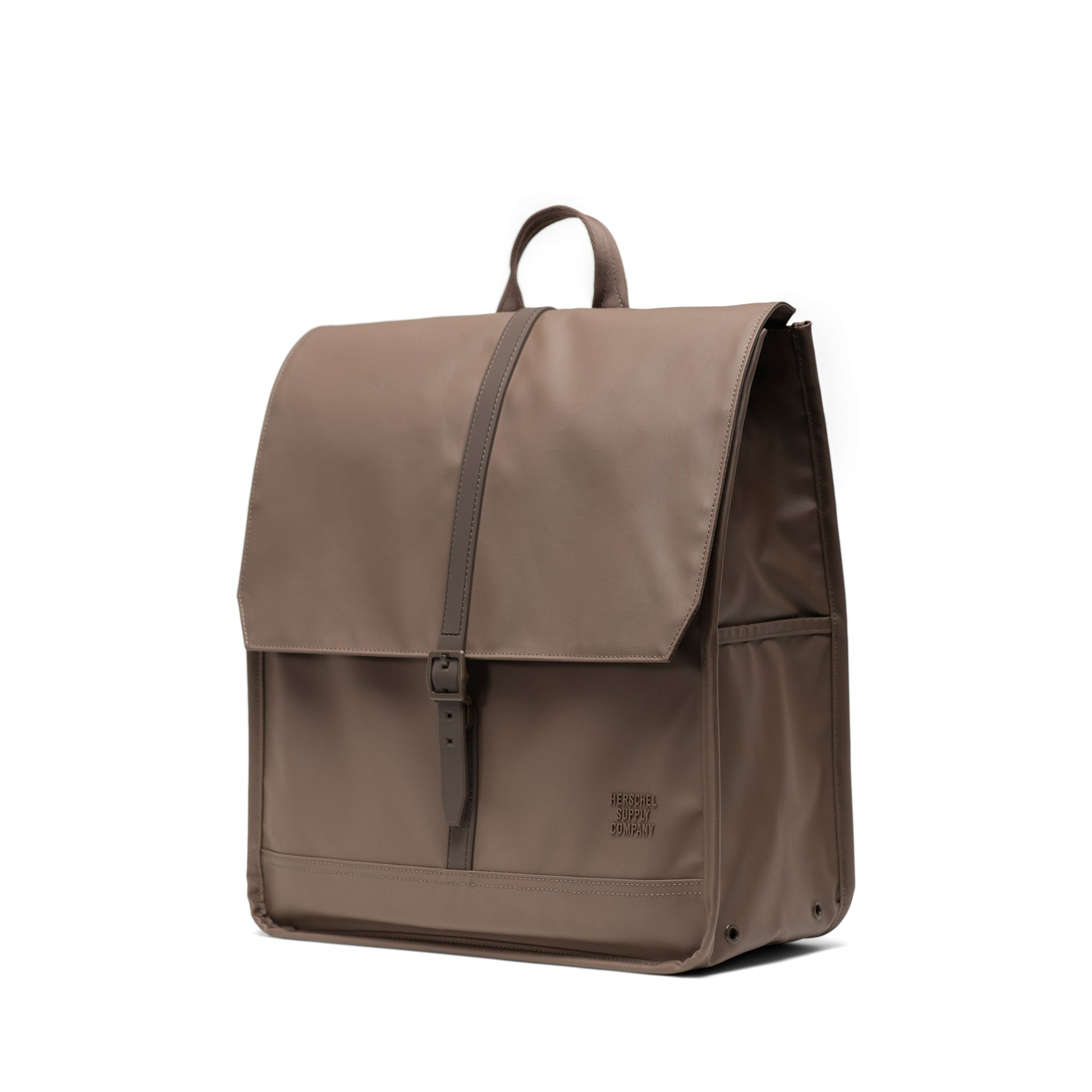 Koyu Kahve Herschel City Suya Dayanıklı Kumaş Mıknatıslı Kapama Sırt Çantası, 14" Laptop Uyumlu, 18 L