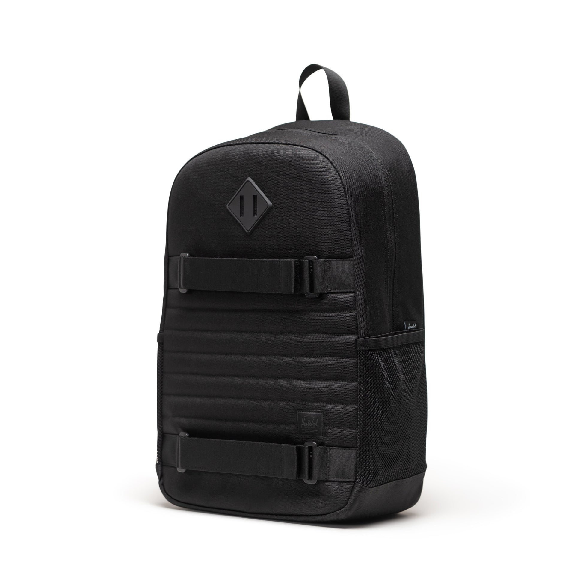 Siyah Herschel Fleet |Su İtici Kumaş Kaykay Taşıma Askılı Sırt Çantası, 16" Laptop Uyumlu, 28 L