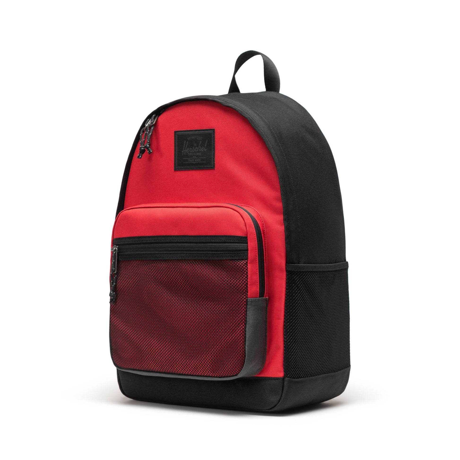 Koyu Kırmızı - Siyah Herschel Kaine Su İtici Kumaş Sırt Çantası, 16" Laptop Uyumlu, 28 L
