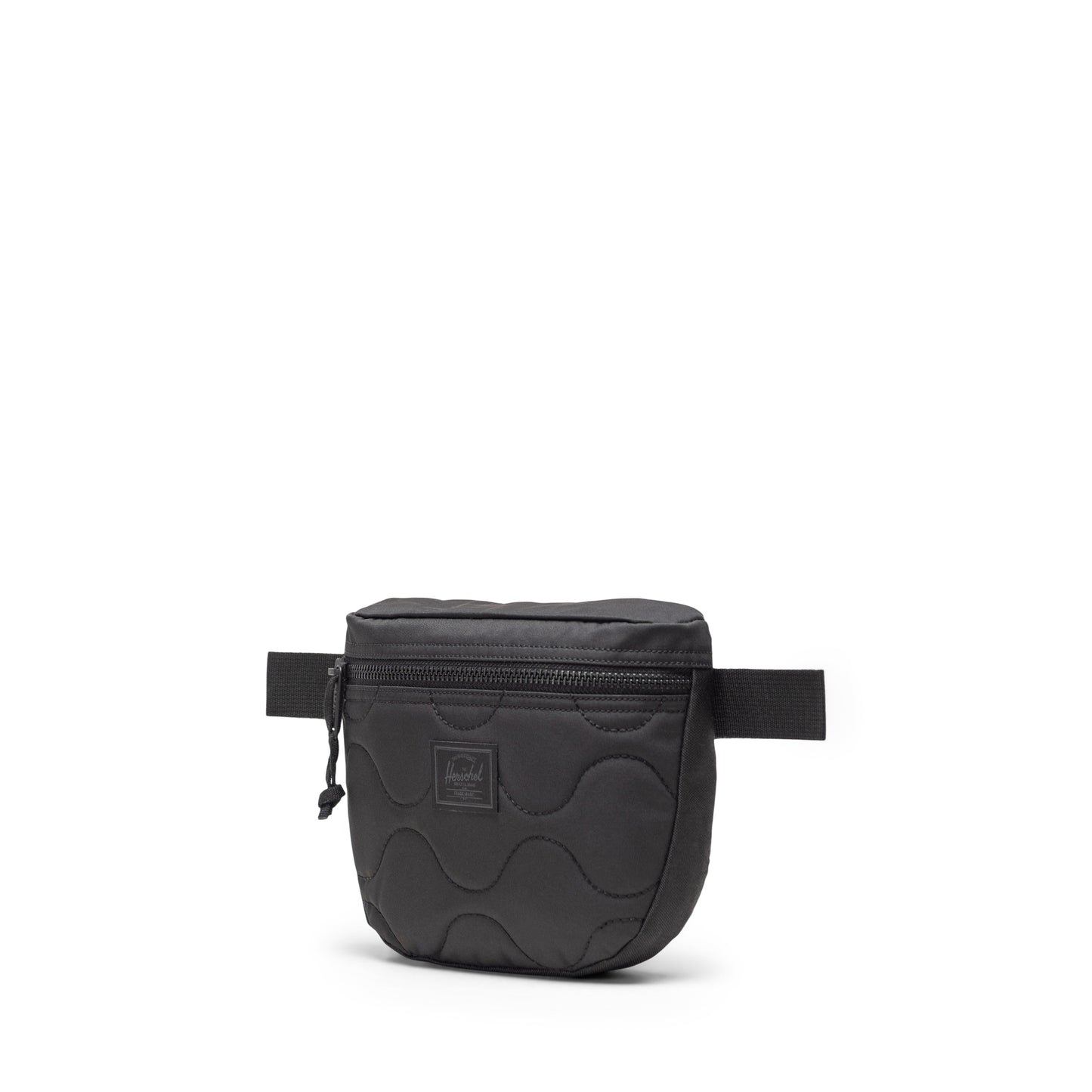 Siyah Herschel Settlement| Kapitone Su İtici Kumaş Bel Çantası, 2 L