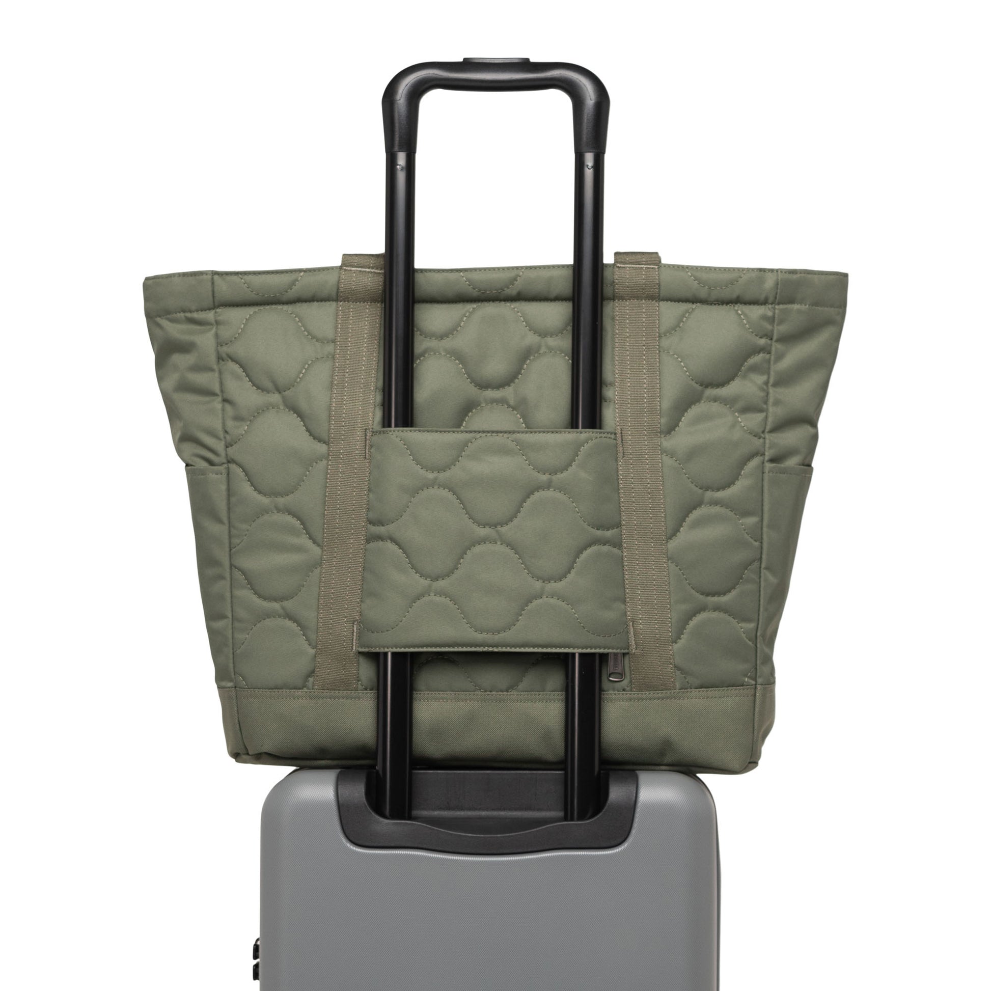 Herschel Heritage Tote Omuz Çantası Su İtici Kumaş Kapitone Omuz Çantası, 16" Laptop Uyumlu, 24.5 L