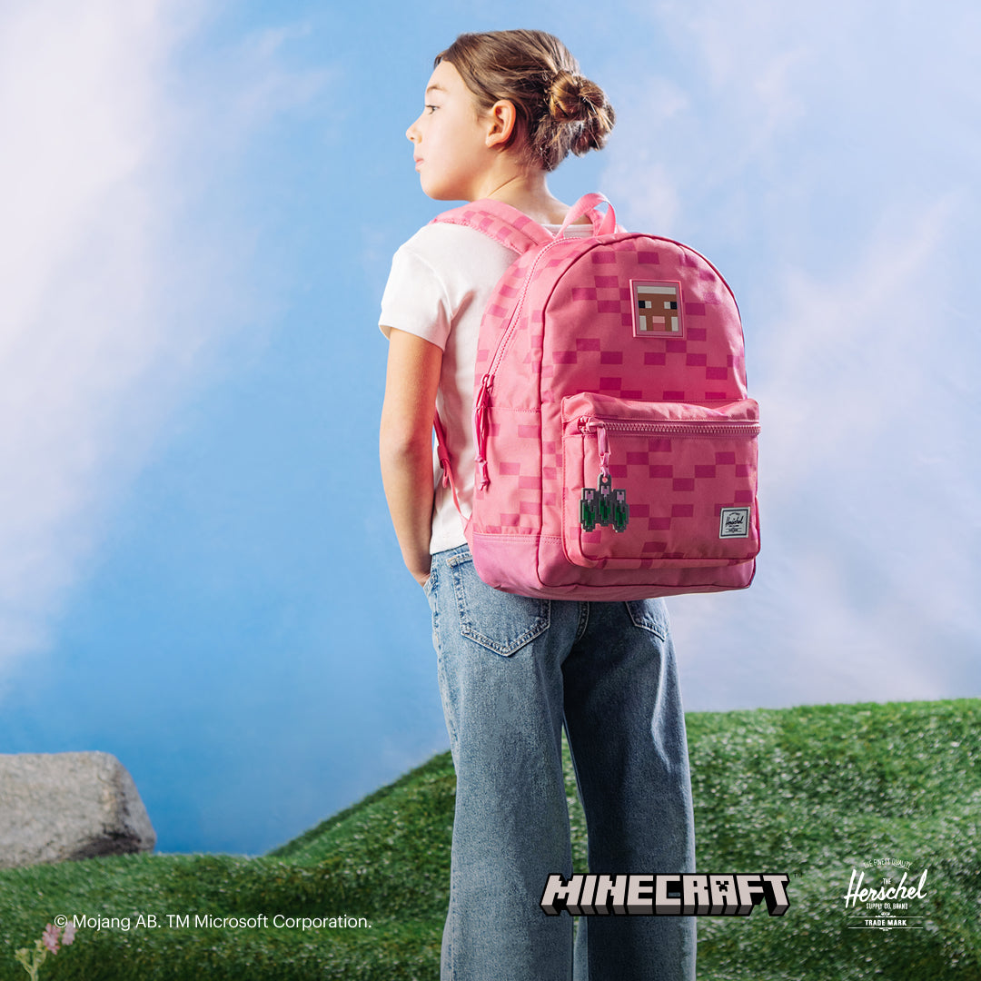 Herschel x Minecraft Heritage™ Çocuk | Su İtici Kumaş Okul Sırt Çantası, 3- 7 Yaş, 20 L