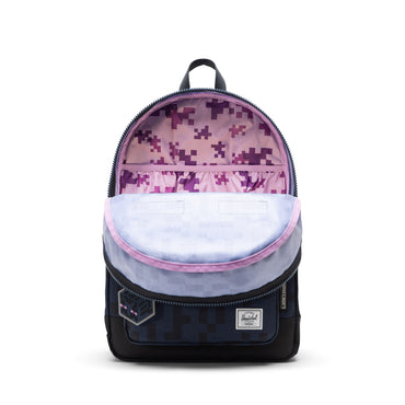 Herschel x Minecraft Heritage™ Genç | Su İtici Kumaş Okul Sırt Çantası, 8 -12 Yaş, 26 L