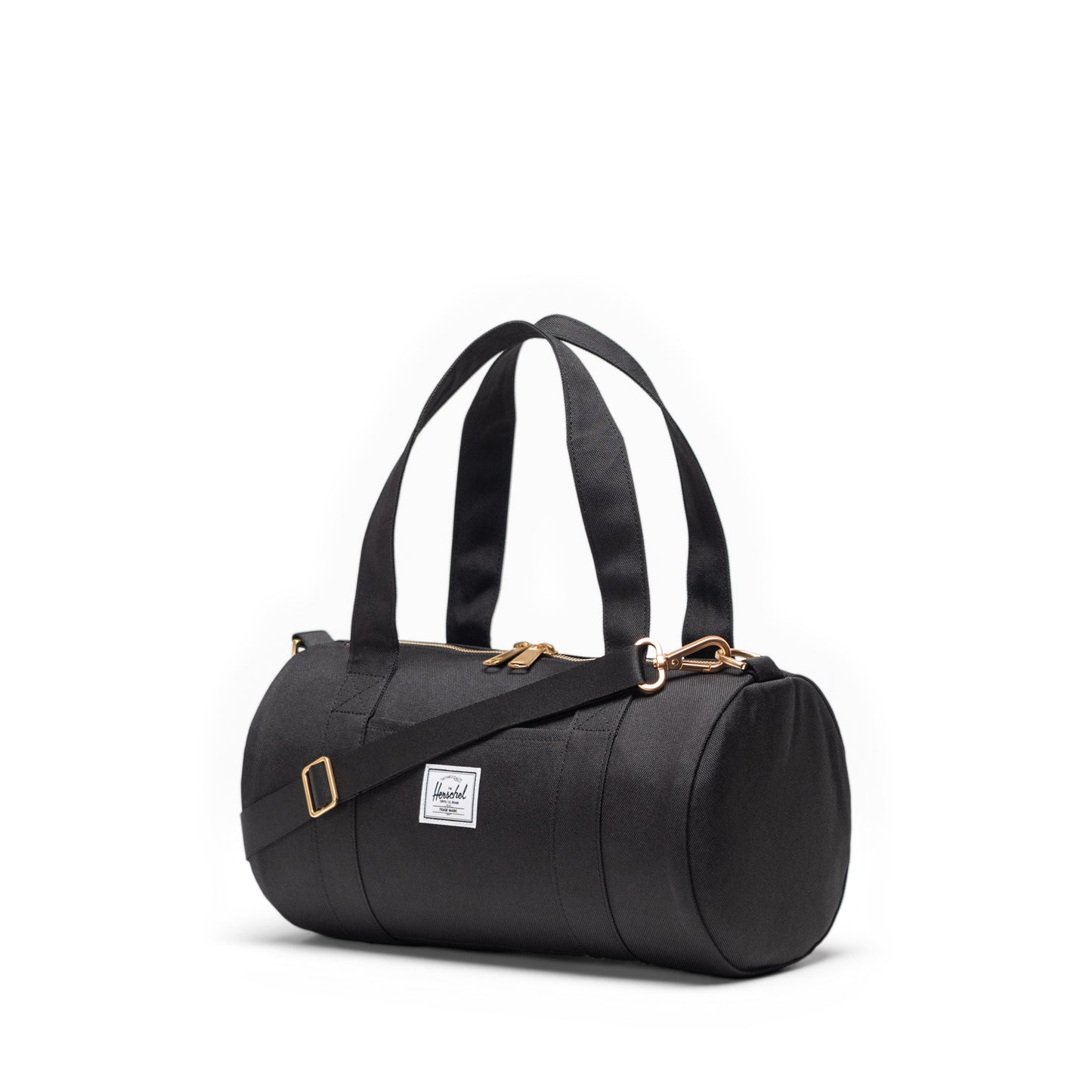 Siyah Herschel Sutton Mini Duffle Su İtici Kumaş Küçük Seyahat ve Spor Çantası, 7 L