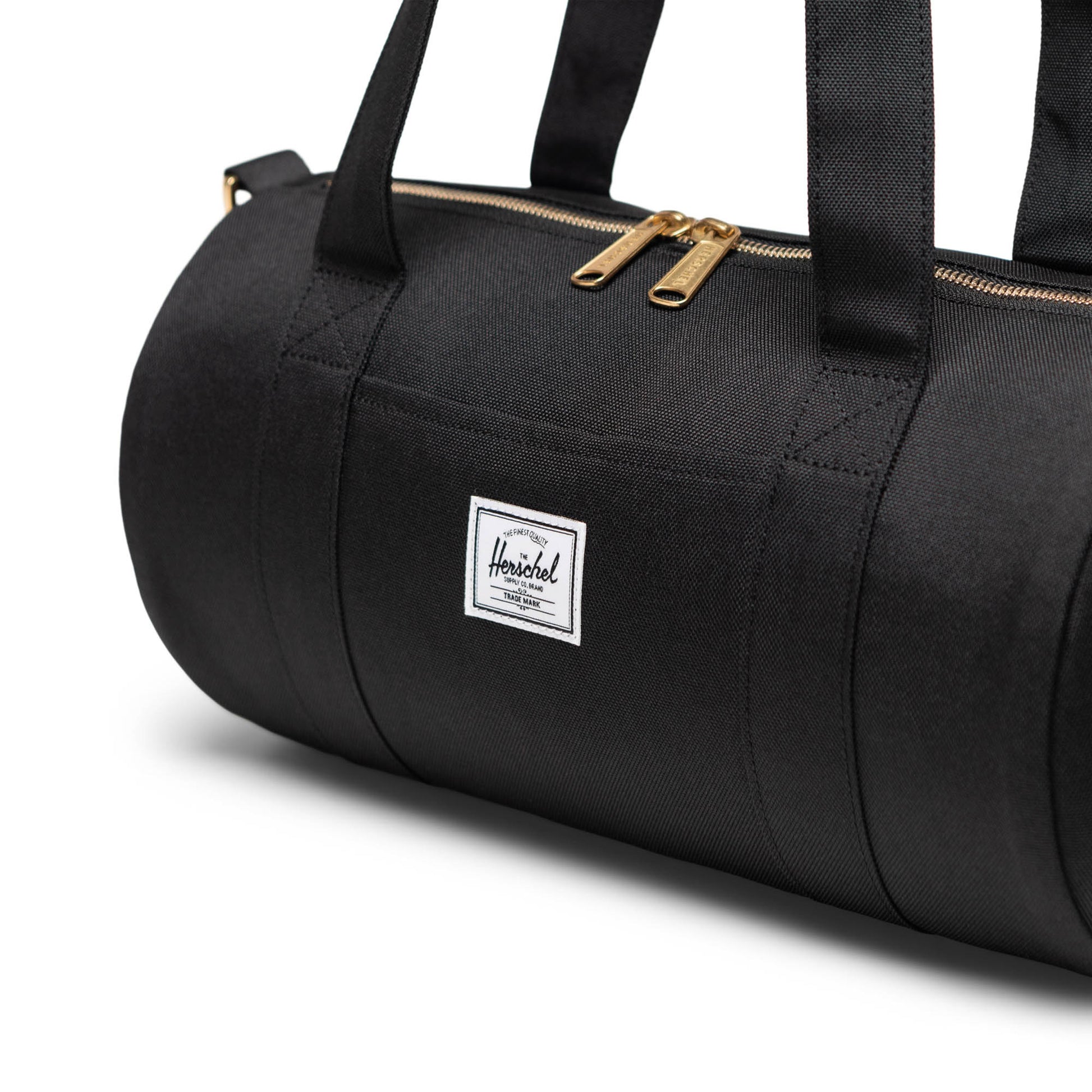 Siyah Herschel Sutton Mini Duffle Su İtici Kumaş Küçük Seyahat ve Spor Çantası, 7 L