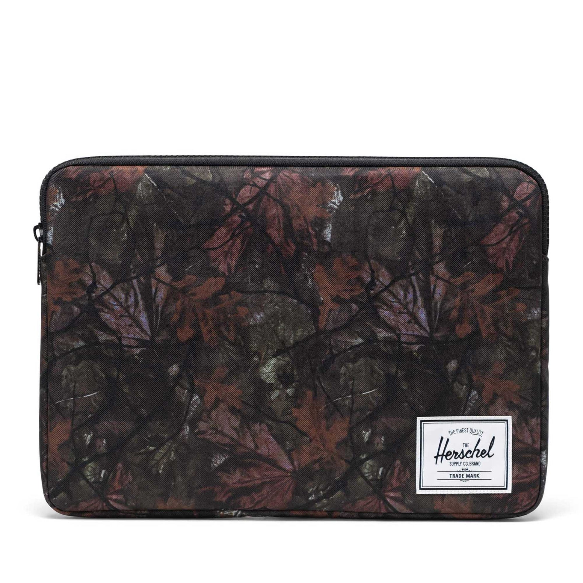 Yaprak Desen Gri Kamuflaj Herschel Anchor Suya Dayanıklı Kumaş 16" Laptop Kılıfı