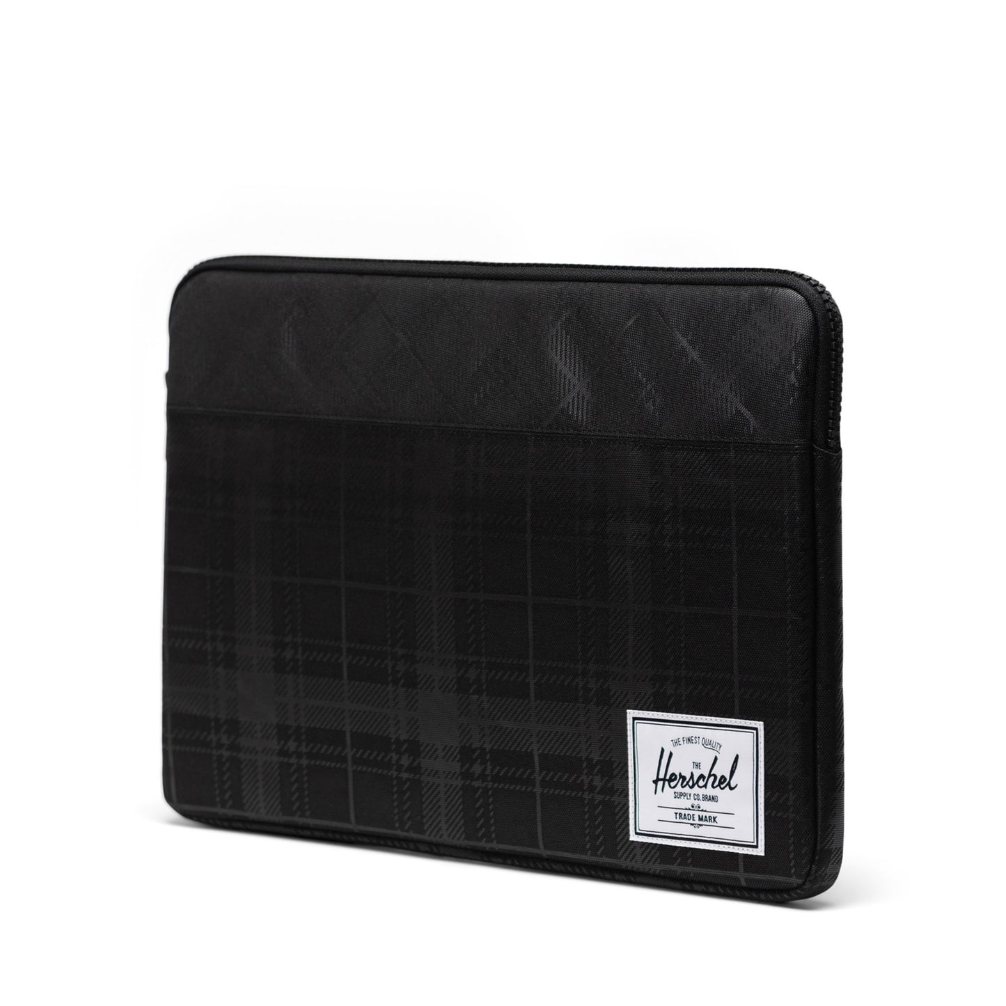 Siyah Gofre Ekose Herschel Anchor Suya Dayanıklı Kumaş 16" Laptop Kılıfı