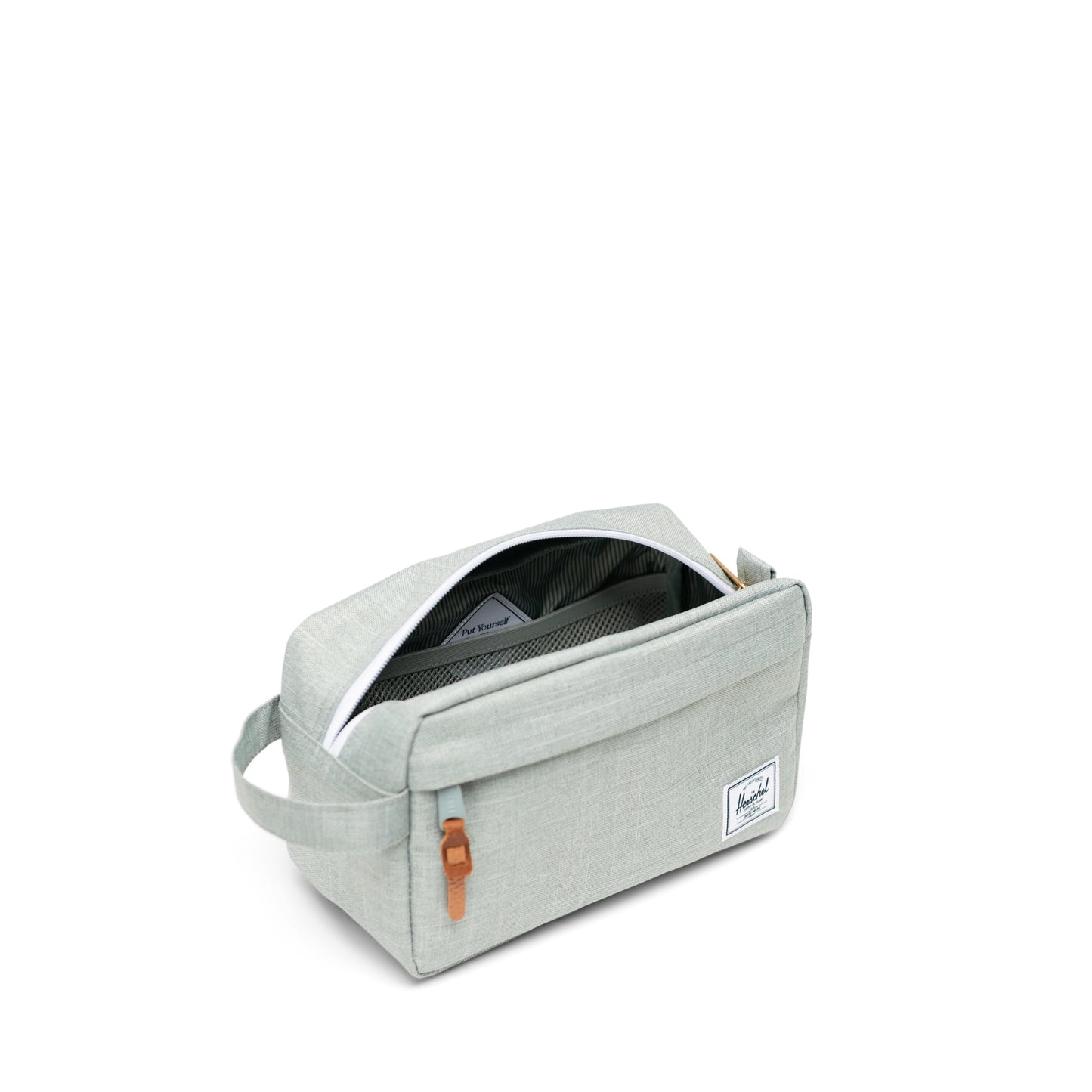 Kırçıllı Mint Yeşili Herschel Chapter Suya Dayanıklı Kumaş Düzenliyici Seyahat Kiti, Bakım ve El Çantası, 5 L