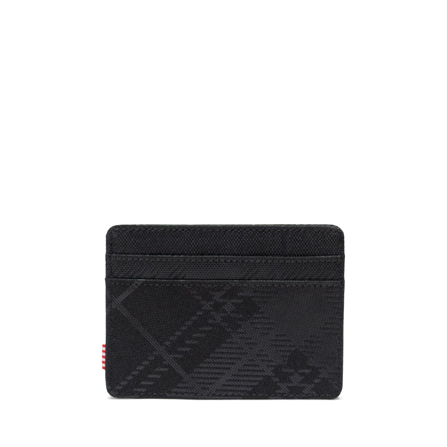 Siyah Gofre Ekose Herschel Charlie RFID Korumalı Kartlık
