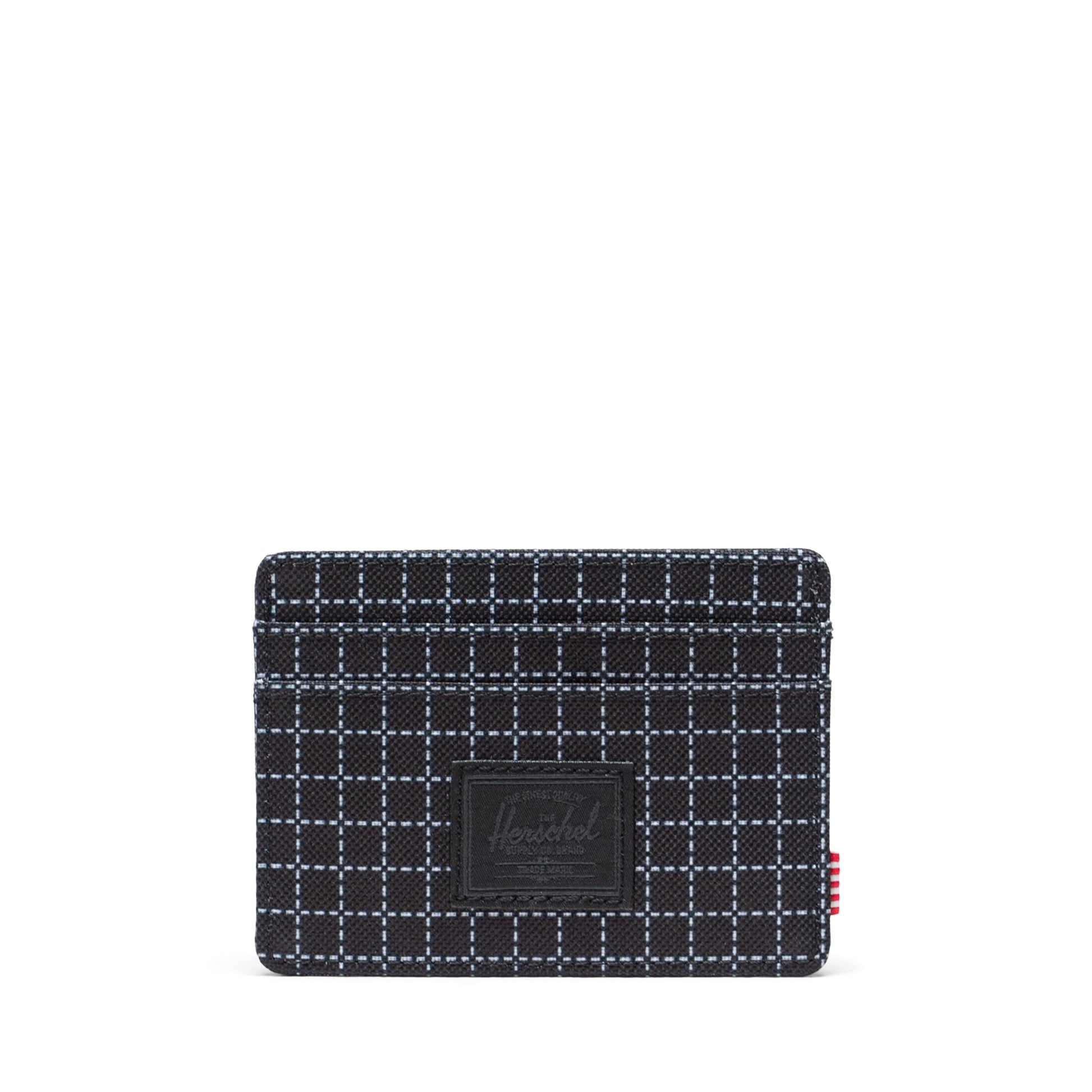 Grid Siyah Herschel Charlie RFID Korumalı Kartlık