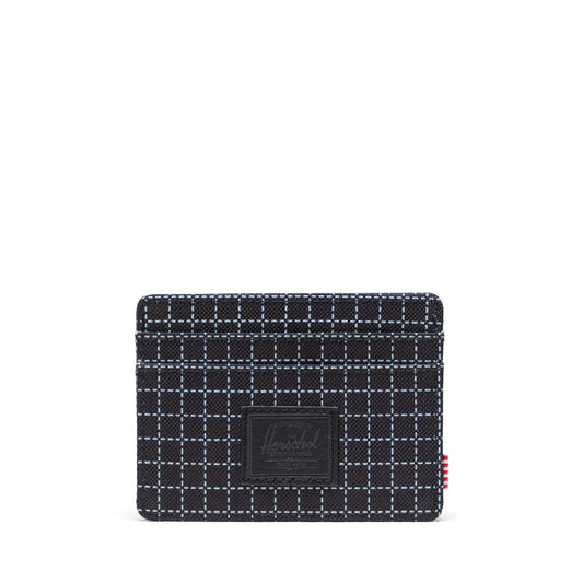 Grid Siyah Herschel Charlie RFID Korumalı Kartlık