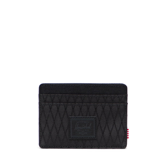 Elmas Dokulu Siyah Herschel Charlie RFID Korumalı Kartlık
