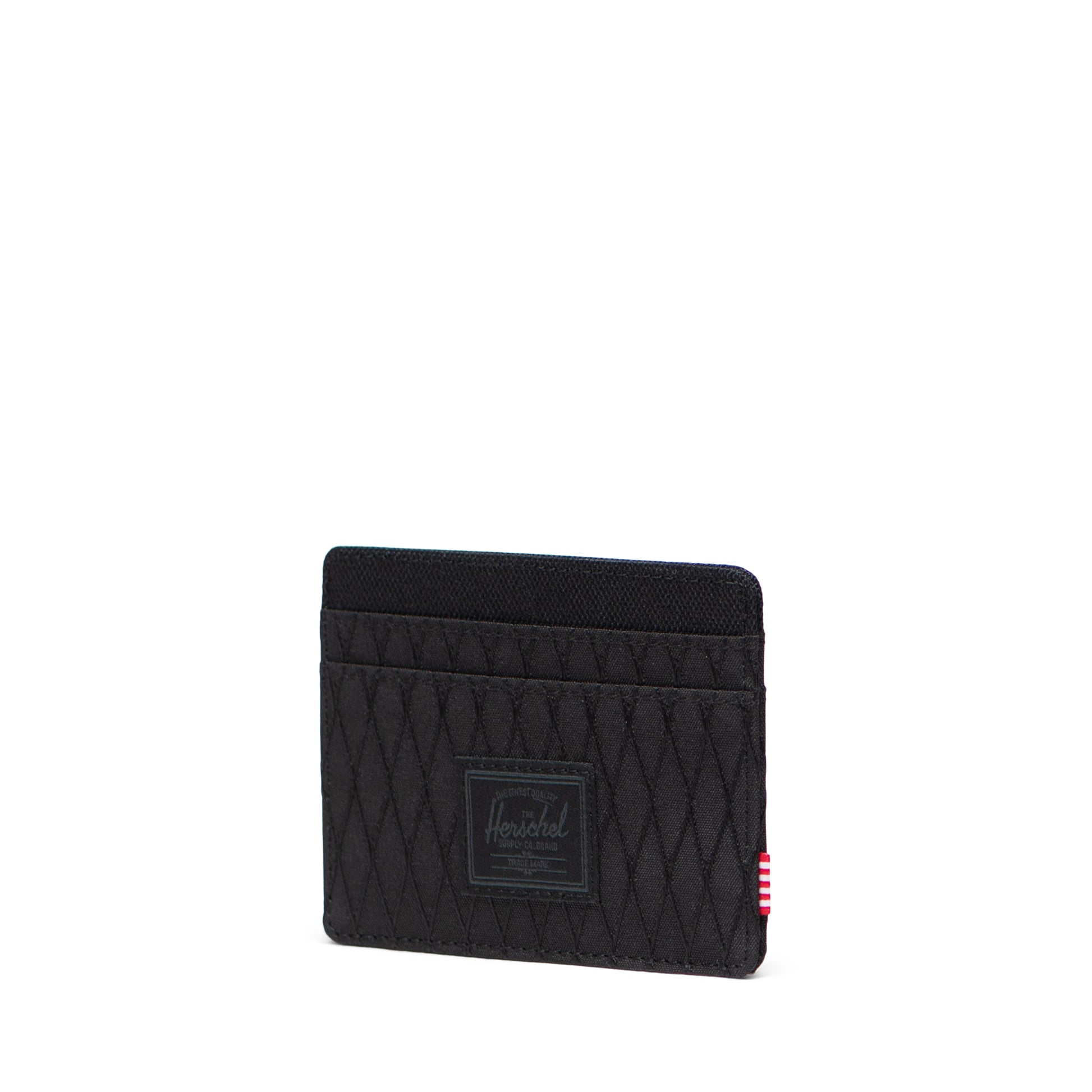 Elmas Dokulu Siyah Herschel Charlie RFID Korumalı Kartlık