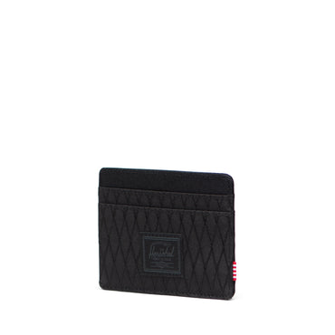 Elmas Dokulu Siyah Herschel Charlie RFID Korumalı Kartlık