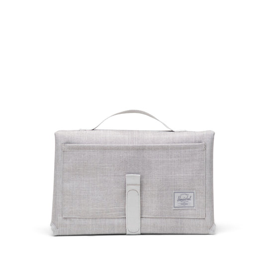 Kırçıllı Keten Gri Herschel Sprout Bebek Alt Değiştirme ve Bakım Matı