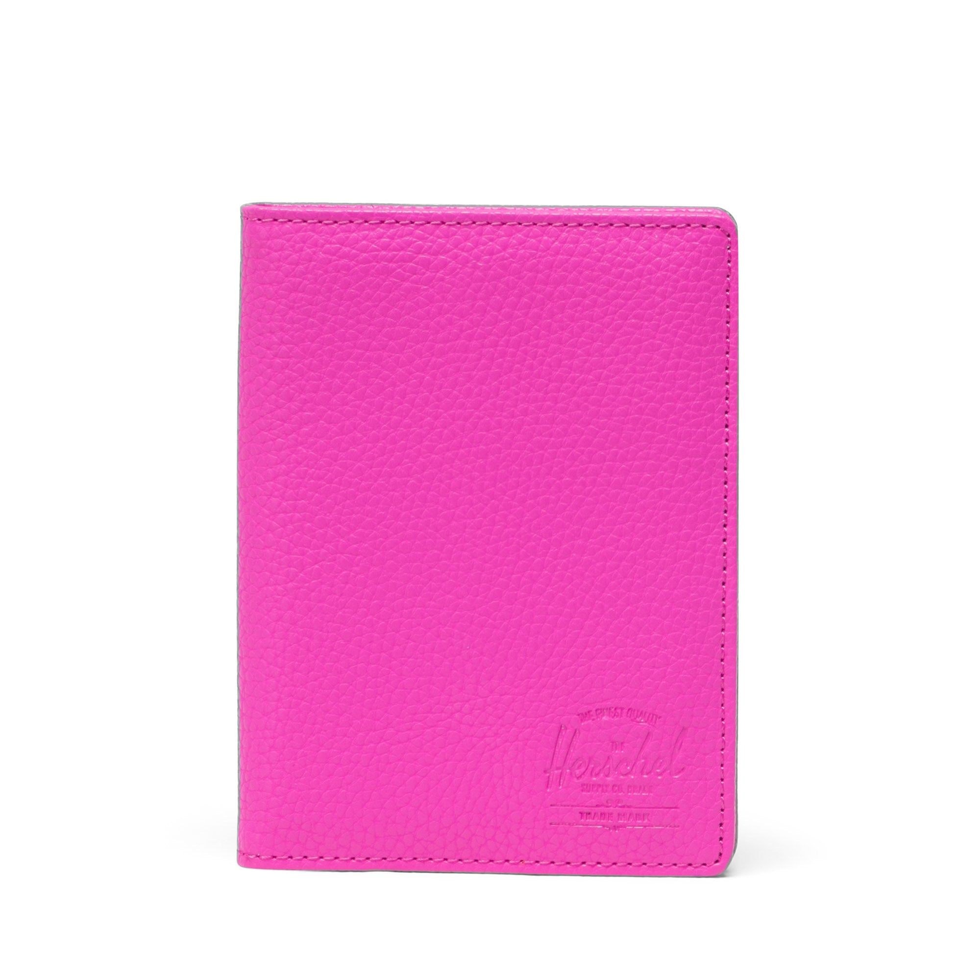 Canlı Pembe Herschel Raynor Vegan Deri Pasaport Kılıfı