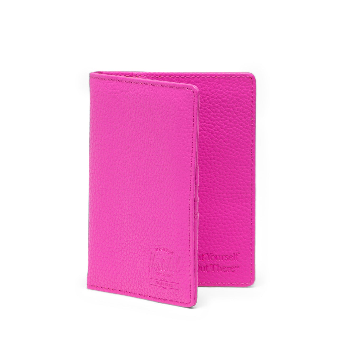Canlı Pembe Herschel Raynor Vegan Deri Pasaport Kılıfı