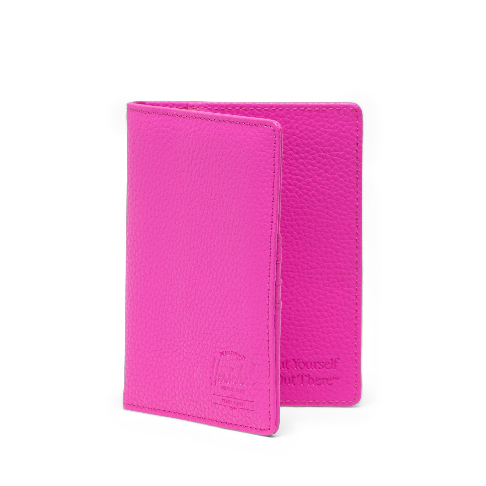 Canlı Pembe Herschel Raynor Vegan Deri Pasaport Kılıfı