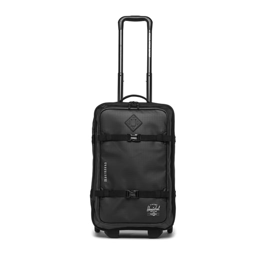 Siyah Herschel Hybrid Roller Dört Mevsim Kumaş ve Dayanıklı Gövde Kabin Boy Valiz, 41 L