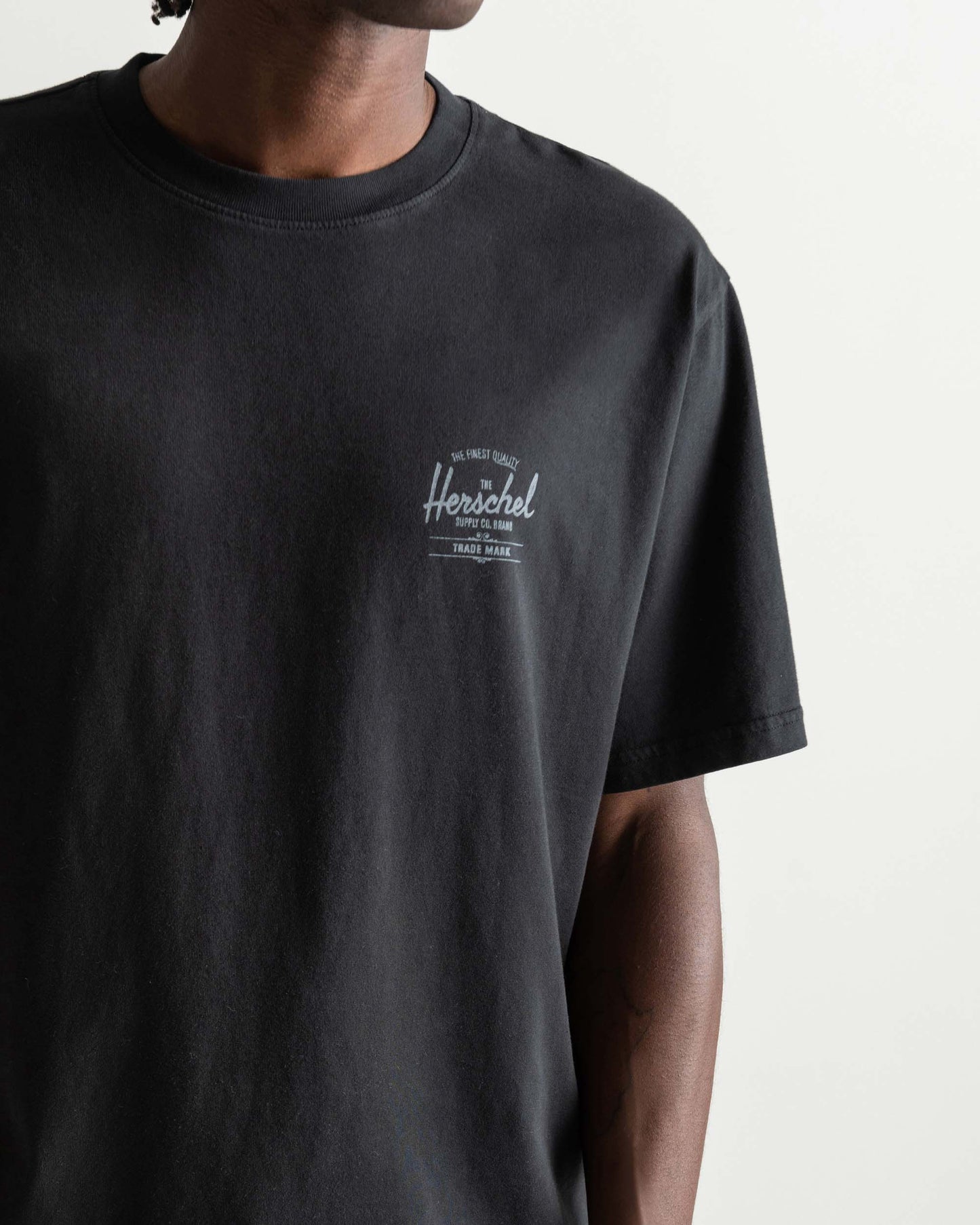 Siyah - Beyaz Herschel Basic Erkek TShirt