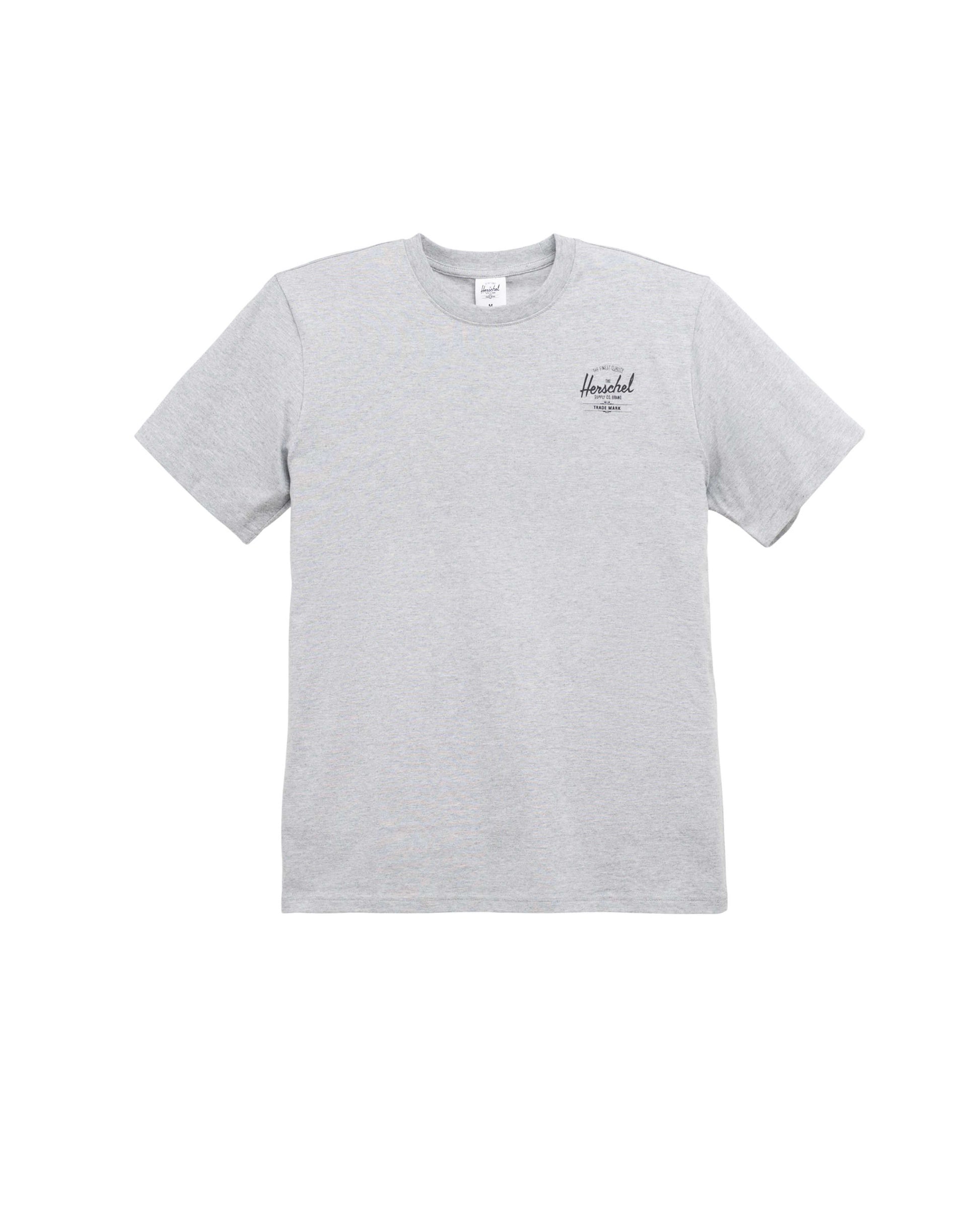 Açık Gri Melanj - Siyah Herschel Basic Erkek TShirt