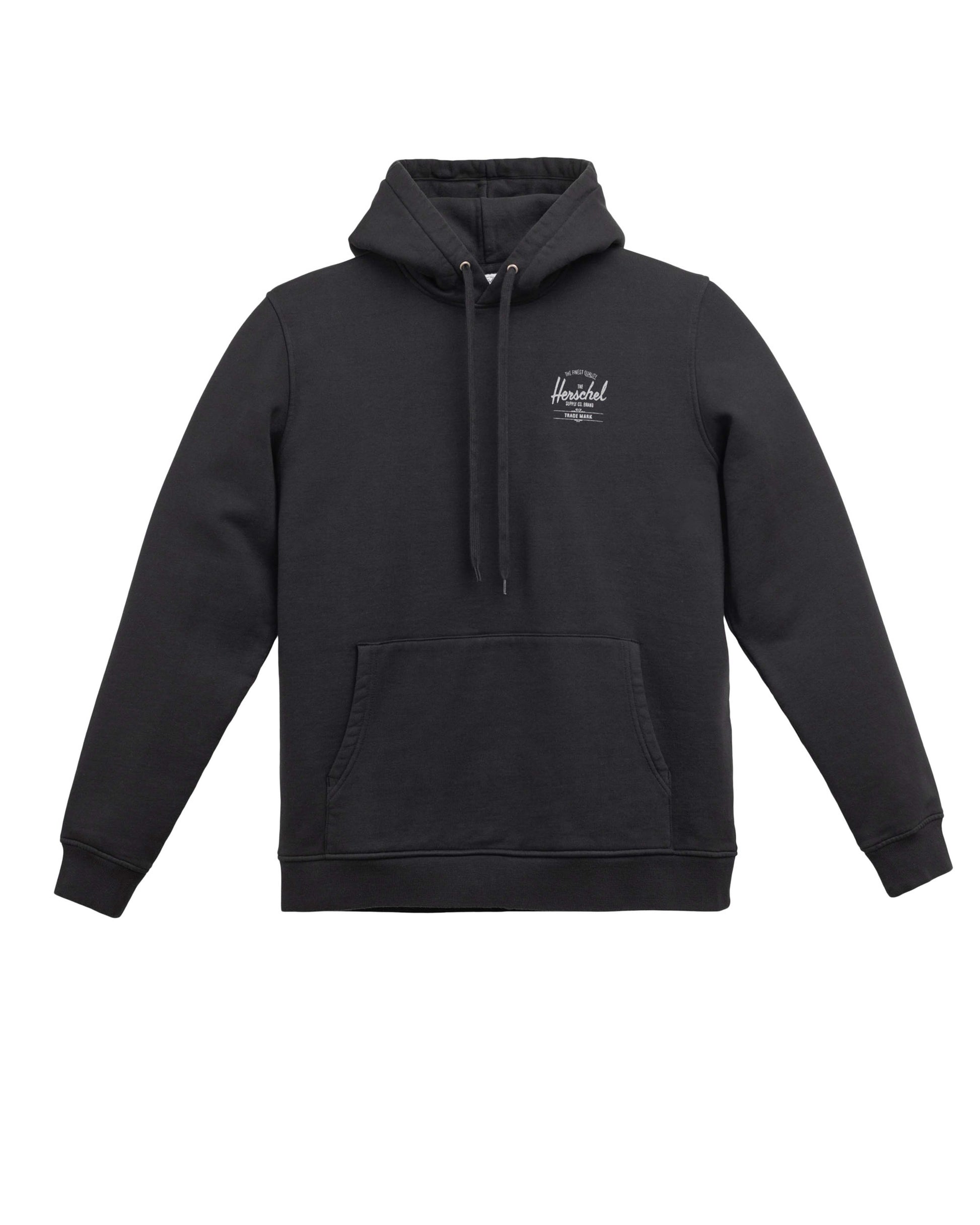Siyah - Beyaz Herschel Basic Hoodie Men's Black/White