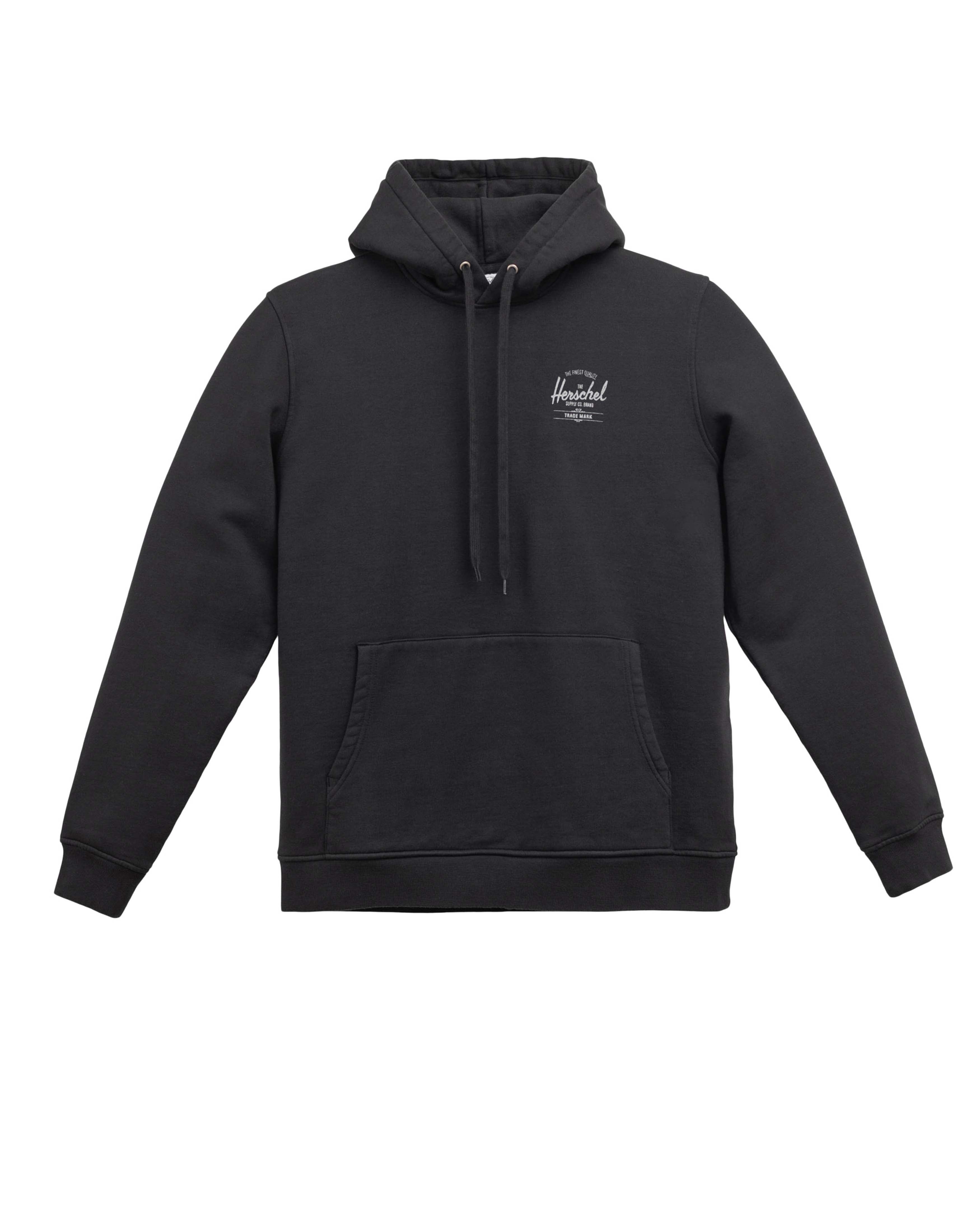 Siyah - Beyaz Herschel Basic Hoodie Men's Black/White