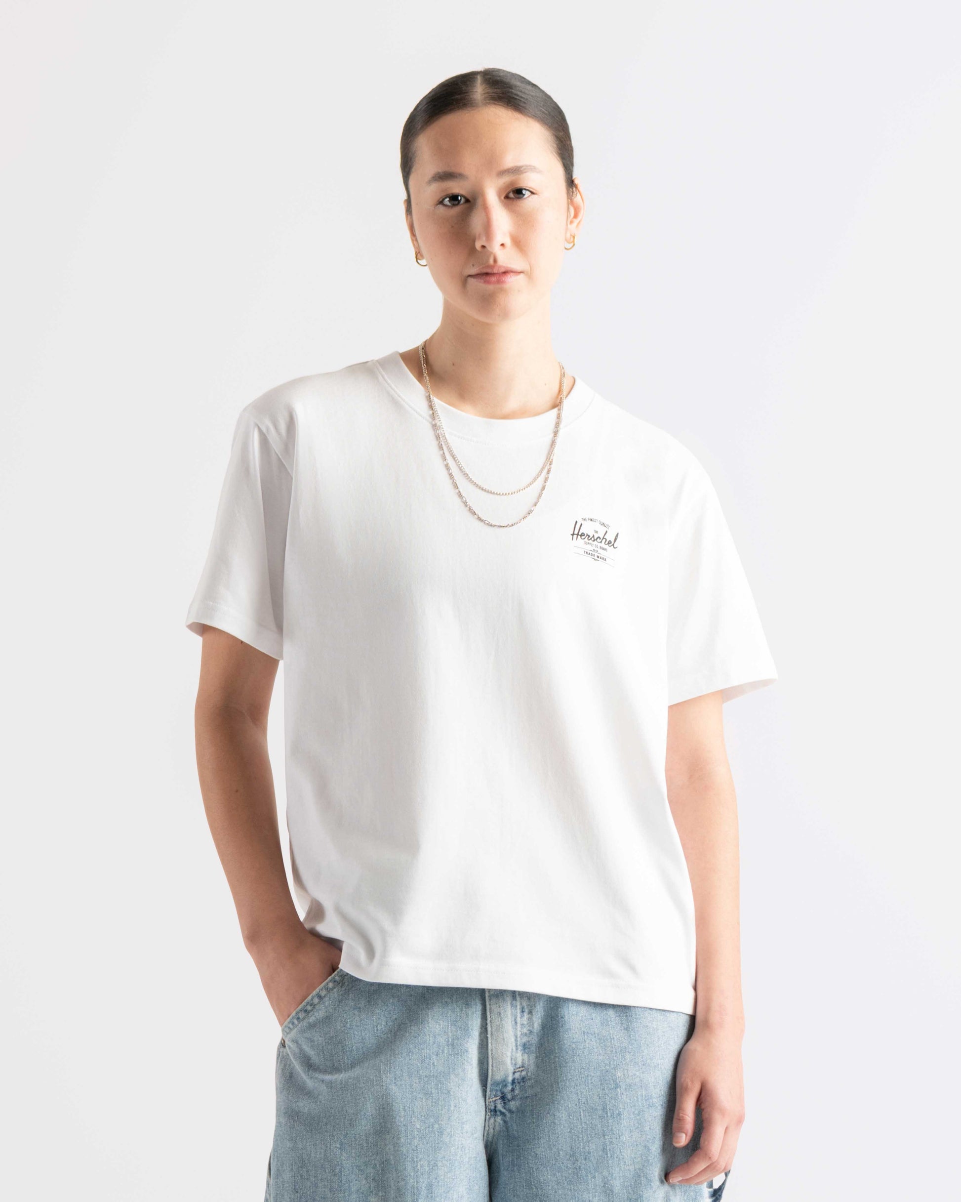 Herschel | Basic Kadın Pamuklu Kısa Kollu Tişört