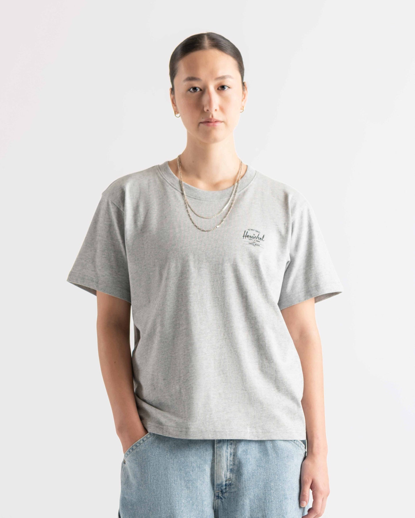 Herschel | Basic Kadın Pamuklu Kısa Kollu Tişört