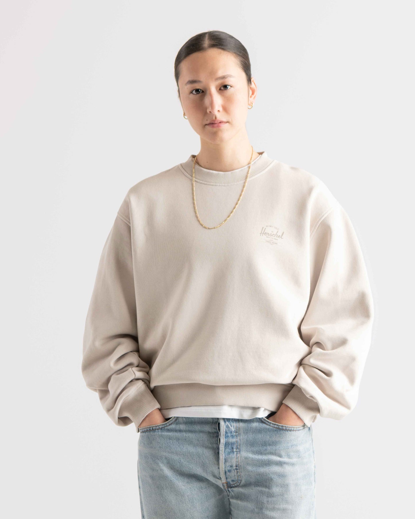 Herschel | Basic Kadın Pamuk Sweatshirt