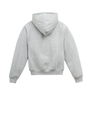 Açık Gri Melanj Herschel Basic Kadın Pamuklu Kapüşonlu Sweatshirt