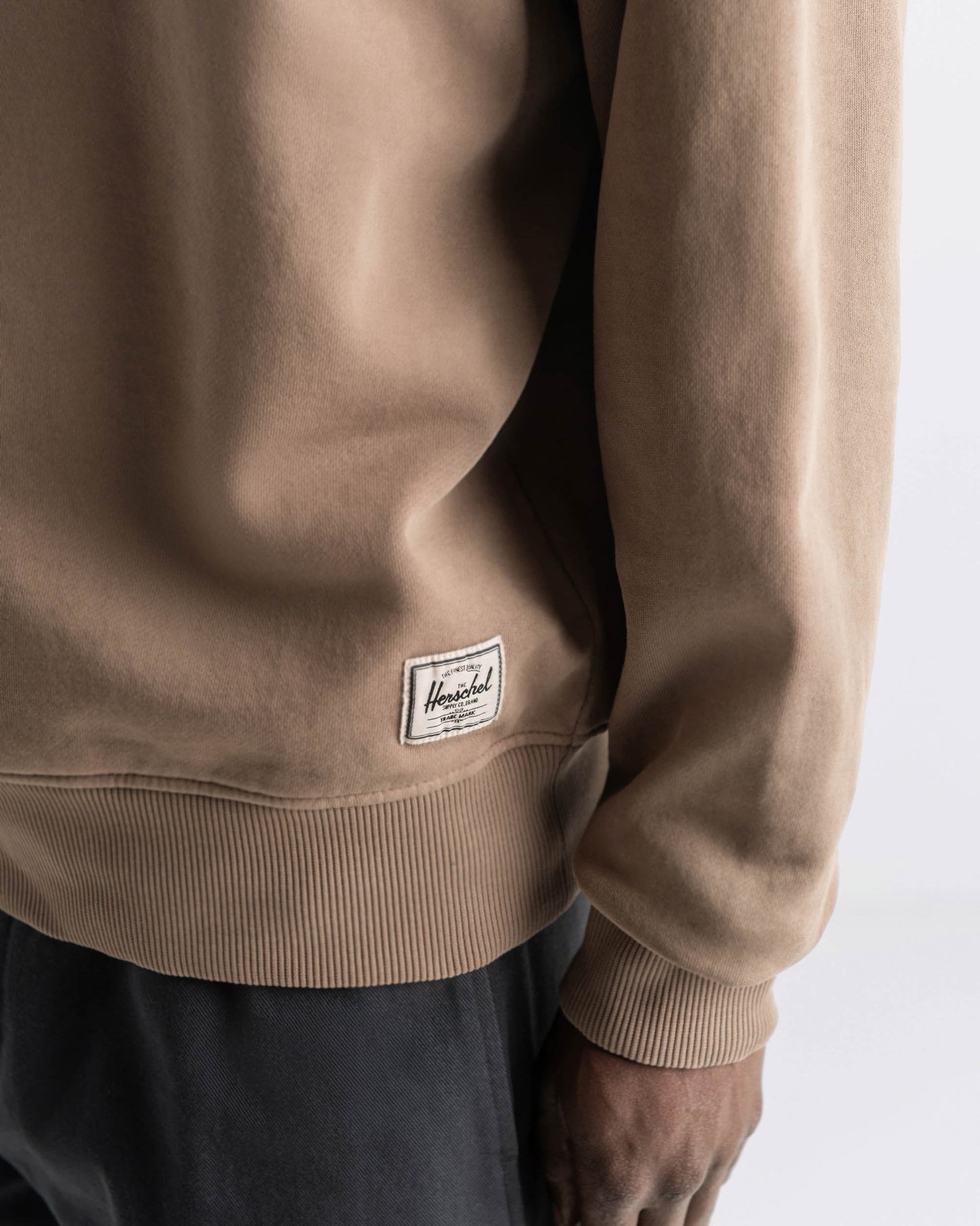 Herschel | Basklı Pamuk Erkek Sweatshirt