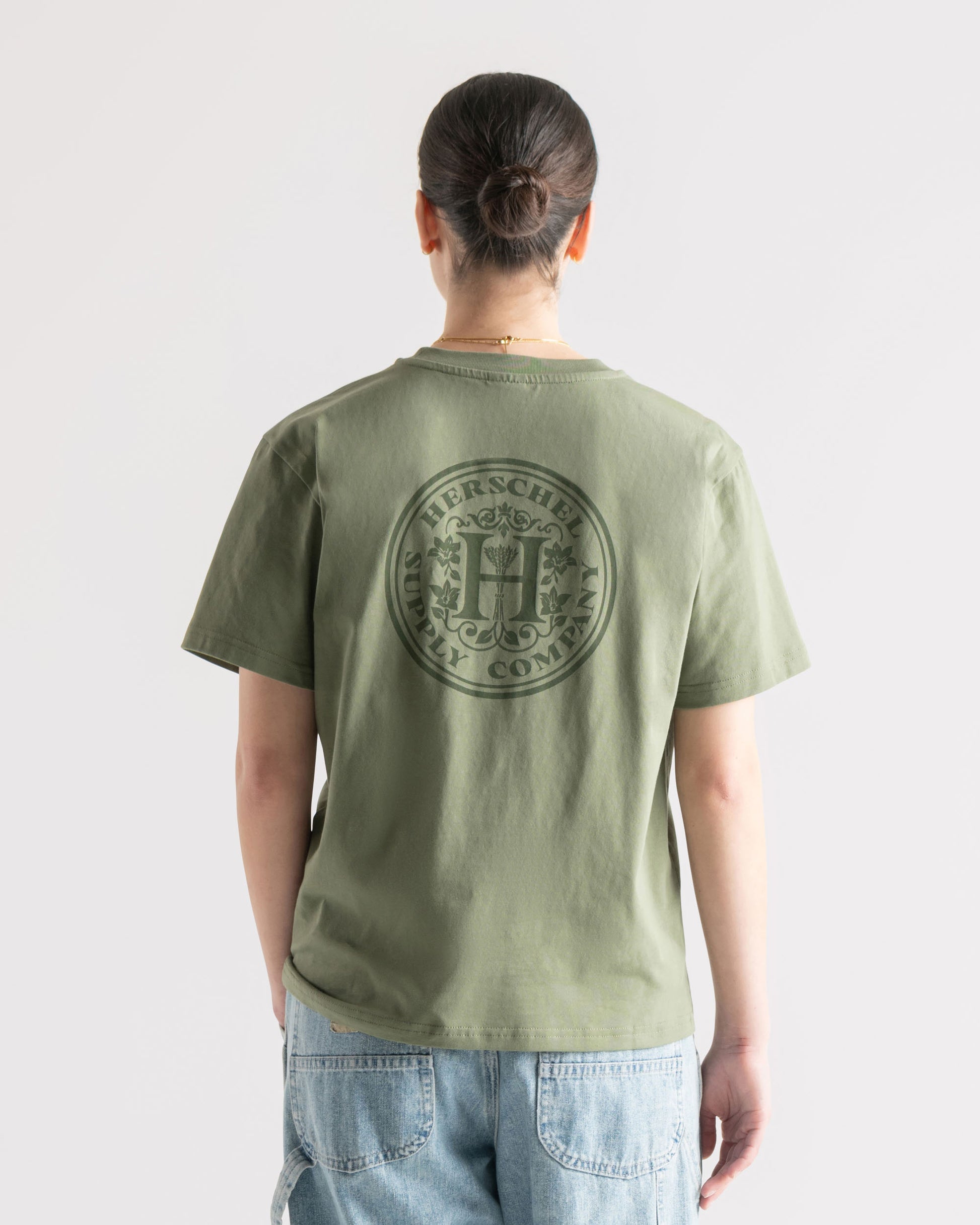 Zeytuni Yeşil Herschel Crest Kadın TShirt