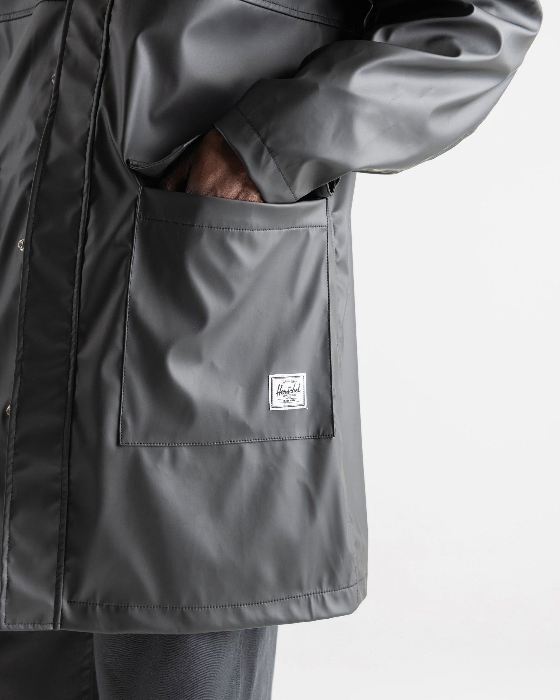 Siyah Herschel Classic Erkek Yağmurluk
