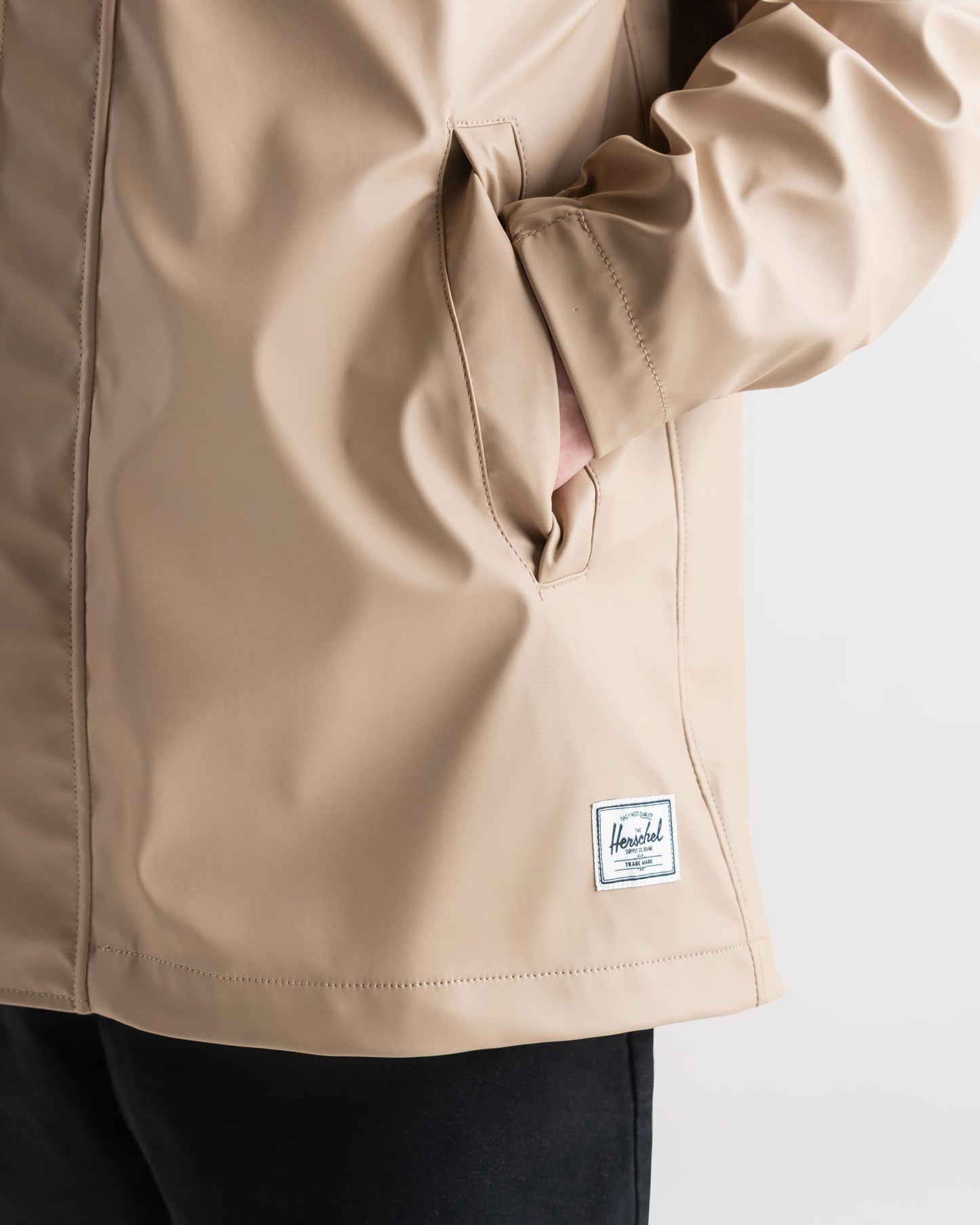 Vizon Grisi Herschel Classic Kadın Yağmurluk