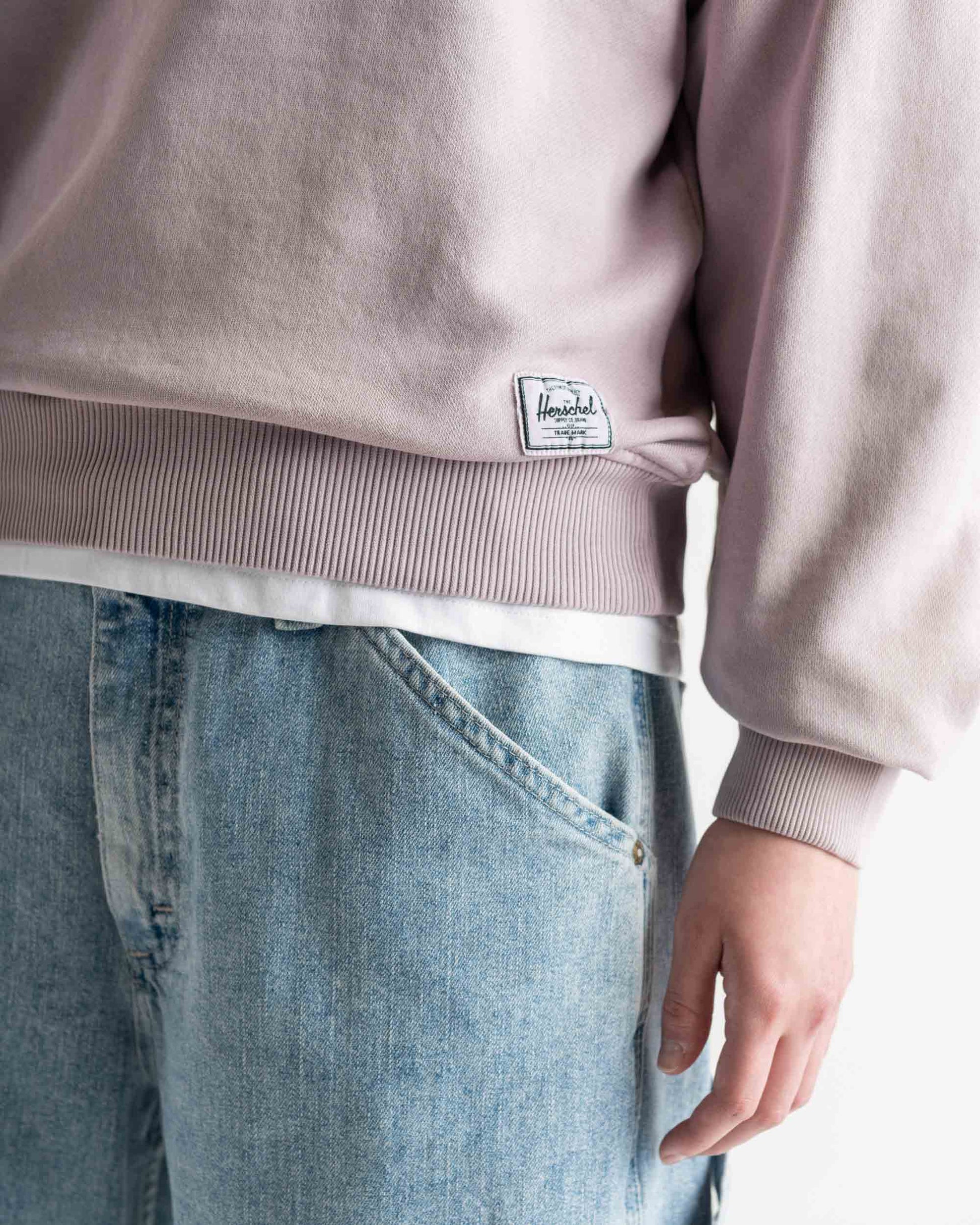 Kumlu Gri Herschel Pigment Dye Classic Kadın Pamuklu Hırka