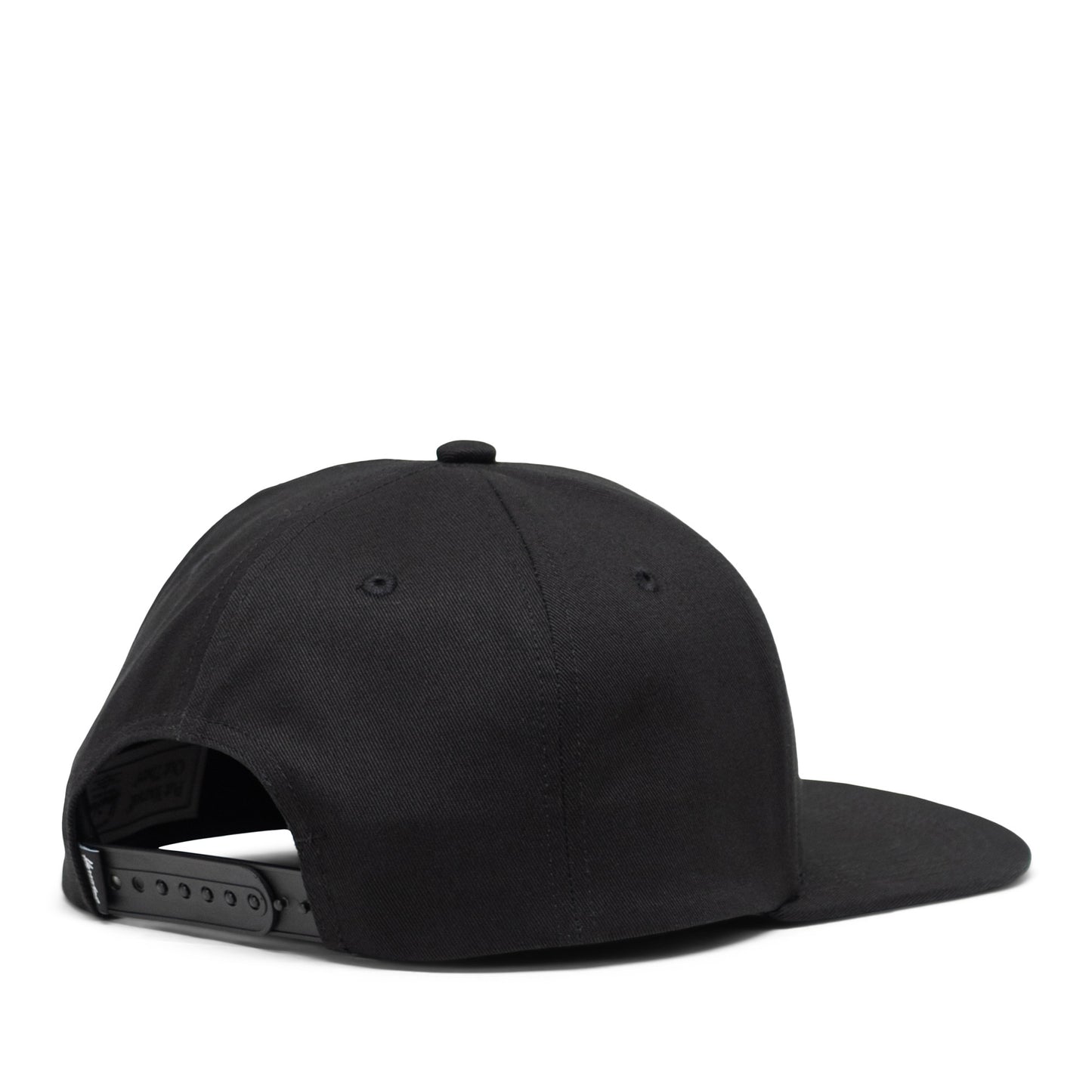 Siyah Herschel Whaler 6 Panel Crest Şapka Şapka