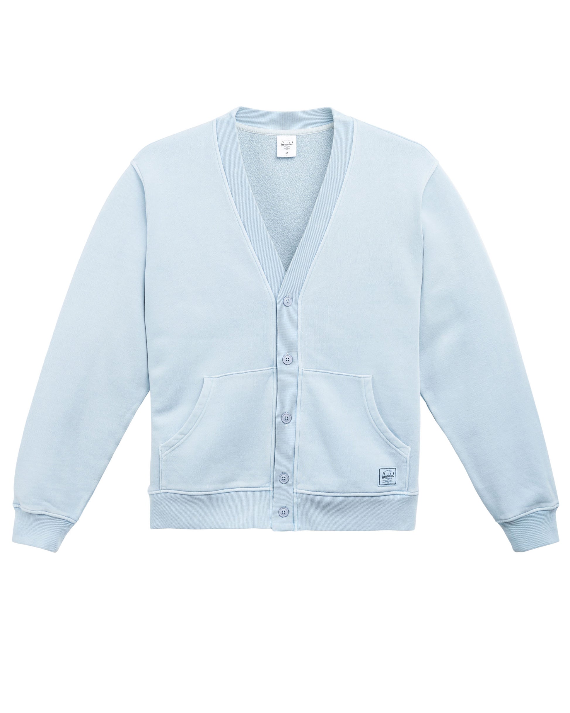 Herschel Pigment | Basklı Pamuk Erkek Hırka Sweatshirt