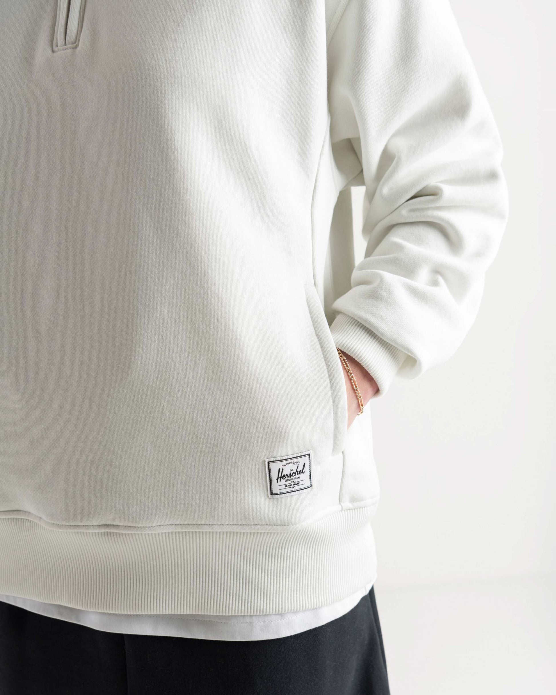 Fildişi Herschel Kapuşonlu Kadın Pamuk Sweatshirt