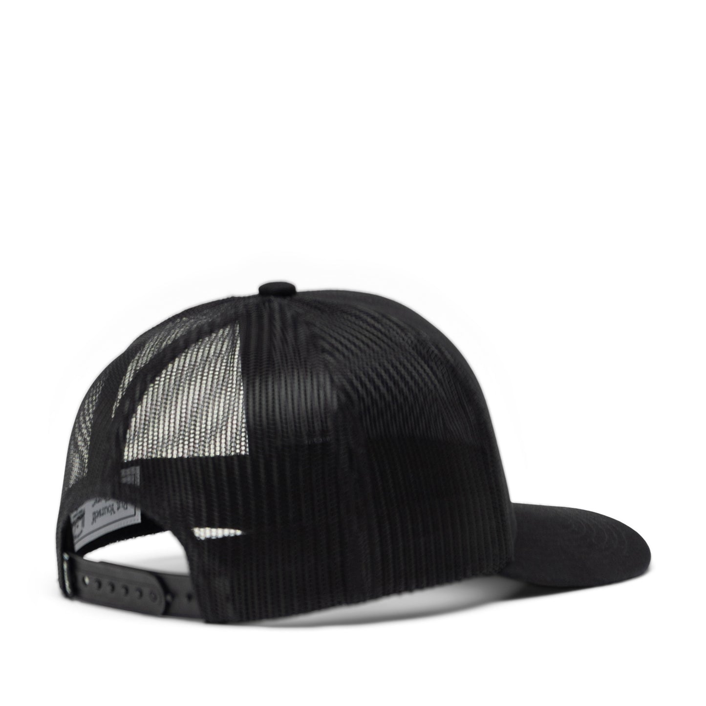 Siyah Herschel Whaler Cotton Mesh Spor Şapka