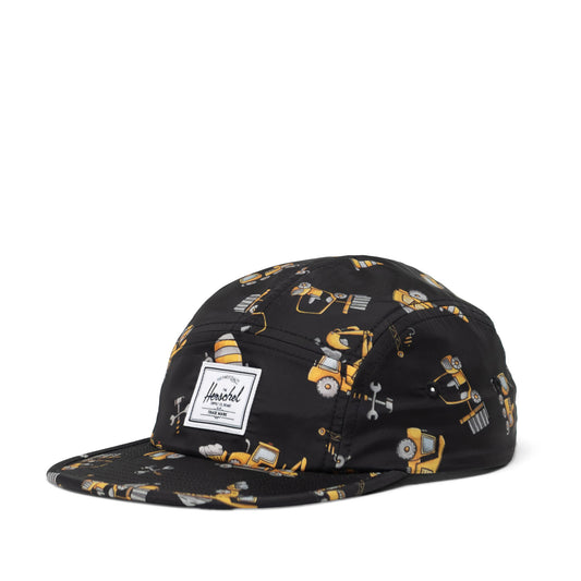 Siyah Construction Site Herschel UV Koruyuculu Çocuk Şapka 4+ Yaş
