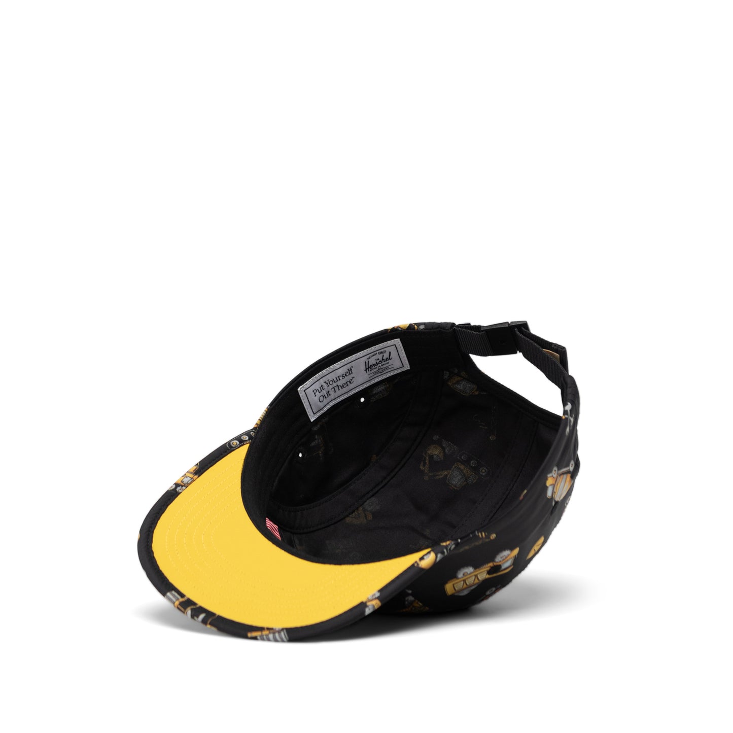 Siyah Construction Site Herschel UV Koruyuculu Çocuk Şapka 4+ Yaş