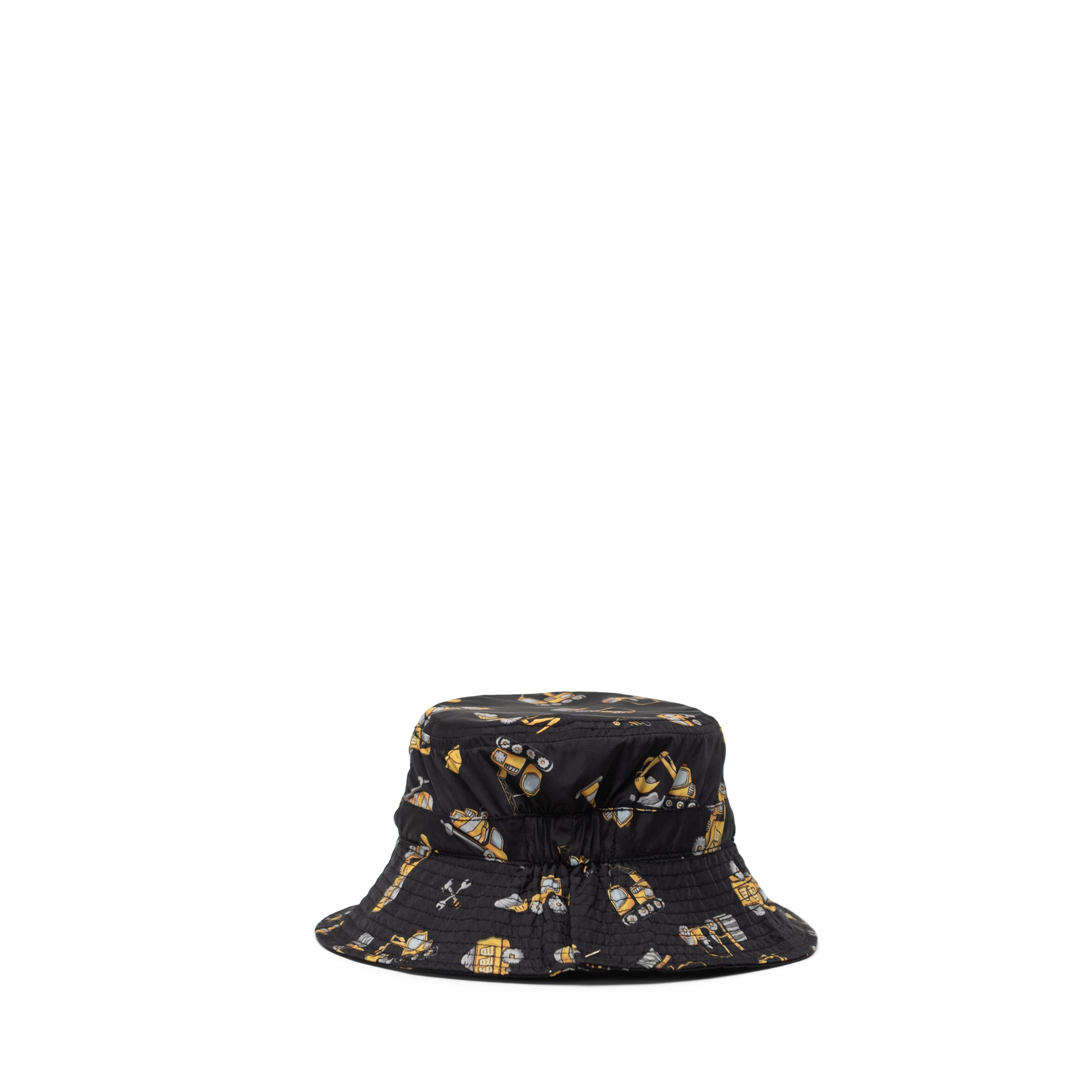 Siyah Construction Site Herschel Beach UV Bebek Bucket Şapka 6-18 Ay