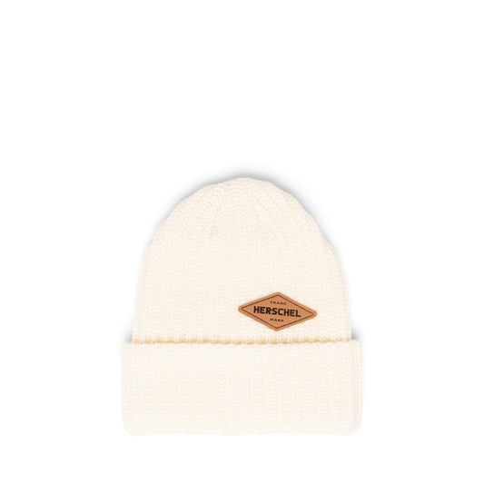 Vintage Beyaz Herschel Douglas Suede Diamond Yumuşak Örgü Bere